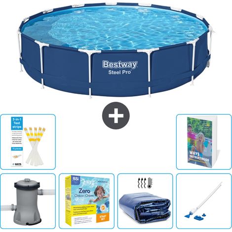 Bestway Steel Pro Rund - 396x84 cm - 7-teilig S196