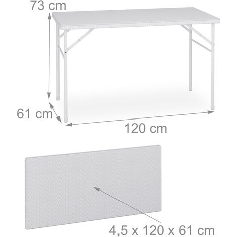 Set di 1 tavolo pieghevole e 2 panche per giardino esterno 73 x 120 x 61 cm design rustico in acciaio nero 130015820