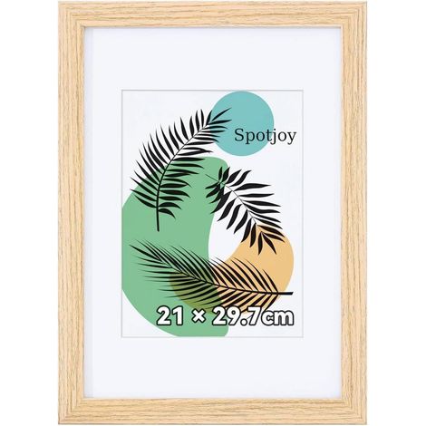 Bilderrahmen DIN A4 Fotorahmen Posterrahmen Holzrahmen Acrylglas Eiche (1/5)