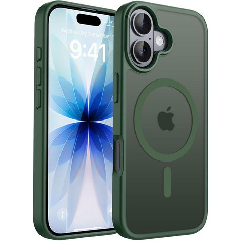 Handyhülle iPhone 17 Kameraschutz MagSafe iPhone 17 Dunkel Grün (1/5)