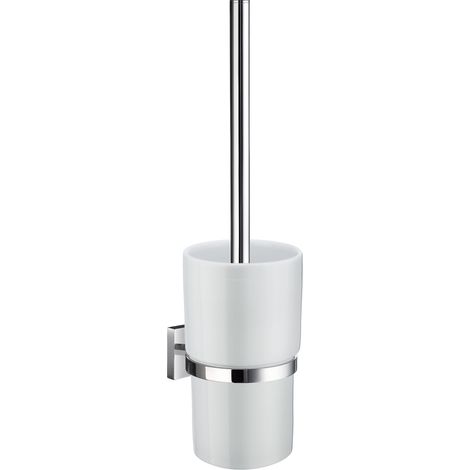 Smedbo HOUSE - WC-Bürste mit Behälter, Chrom poliert/Porzellan RK333P (1/2)