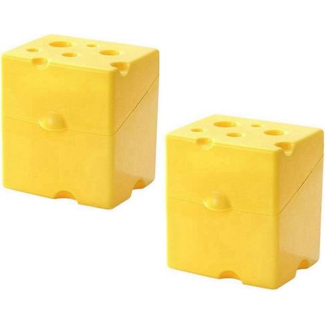 Boîte à fromage en tranches (2 pièces) - Porte-tranches de fromage (1/5)