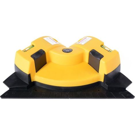 Livella laser orizzontale e verticale con funzione ad angolo retto di 90 gradi. Livella laser quadrata con due ventose. (1/4)