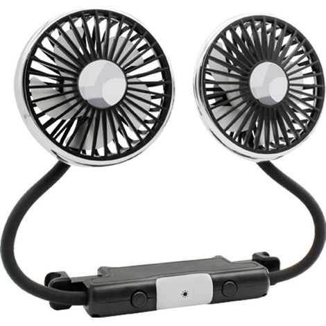 Ventilador para coche, ventilador para coche, ventilador para coche de doble cabezal (1 unidad) (1/5)