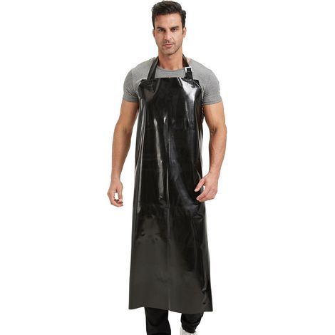 Tablier unisexe TPU inodore Imperméable Ajustable au niveau du cou et des épaules Tablier de travail léger (1/5)