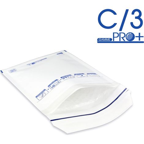 Lot de 50 Enveloppes à bulles PRO BLANCHES C/3 format 140x215 mm