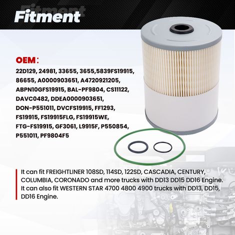 FS19915 PF9908 P551005 Filtre à huile et filtre à carburant automobile P551063 (1/4)