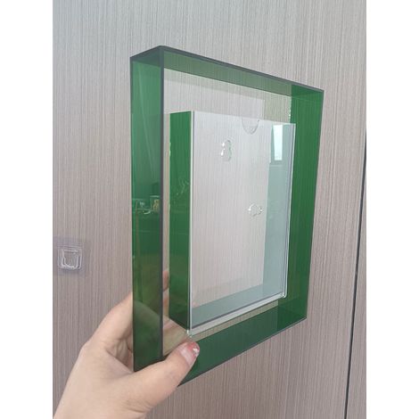 Cadre Photo Acrylique Transparent Double Face 6 Pouces Pour Bureau Et Mur - Support Affiche Clip - Lot De 1 (1/5)