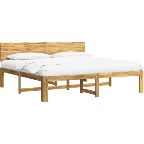 Cama doble con cabecero ROSTOCK Blanco 180 x 200 cm vidaXL (1/5)