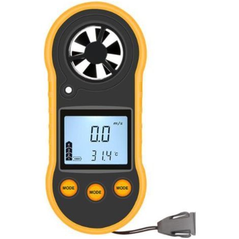 Digital Wind Speed Anemometer, Wind Gauges Air Flow Speed Meter for Measuring Wind Temperature Speed, Wind Meter Thermometer Gauge