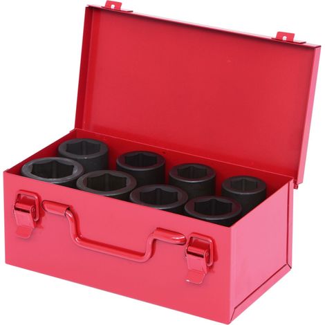 KS TOOLS 1''-Schlagschrauber-Steckschlüssel-Set lang - 24 bis 38 mm - 8-teilig (1/10)