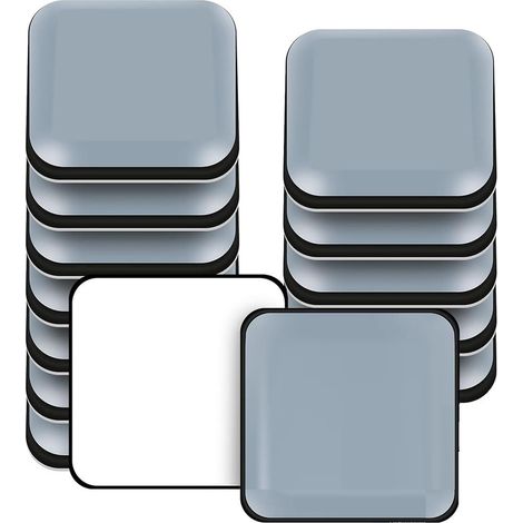 NOLUXA Patins de Meubles, 16 Pièces PTFE Téflon Carré Auto-adhésives Coulisses de Meubles Adaptés Aux Sols et Tapis Lisses (Carré, 20X20mm) (1/5)