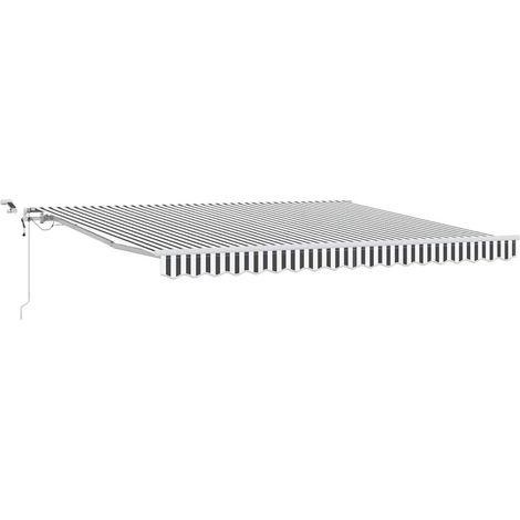 Maison Exclusive - Tenda Retrattile Automatica LED Antracite e Bianco 400x300 cm