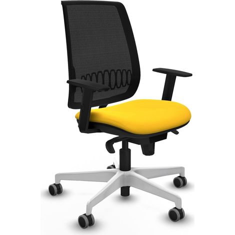 Silla de oficina piqueras y crespo ergonómica negro espuma alta calidad (1/2)