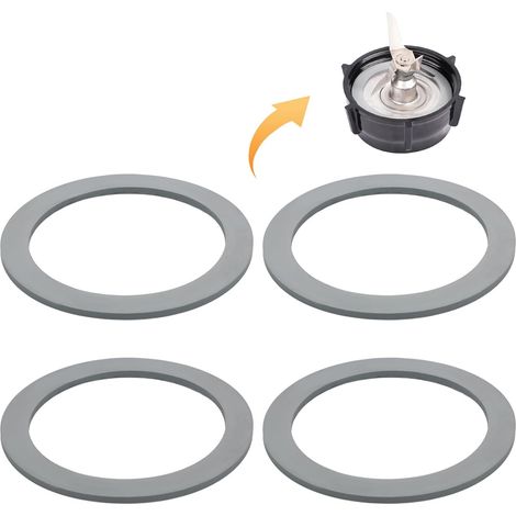 4 Pieces Mixer Gaskets, Mixer O-Ring Rubber O-Ring Replacement Parts Accessories Compatible with Mixer (1/5)