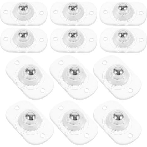 Roulettes pivotantes auto-adhésives Healeved, 12 pièces, en ABS et acier inoxydable, rotation à