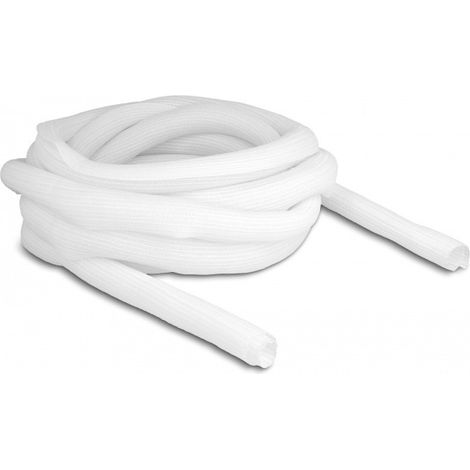 DELOCK TUYAU TRESSÉ À FERMETURE AUTOMATIQUE BLANC 5 M X 25 MM 20811