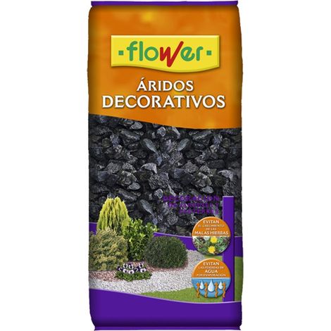FLOWER STYLE Marmolina Negra 11/22 para Decorar Macetas,