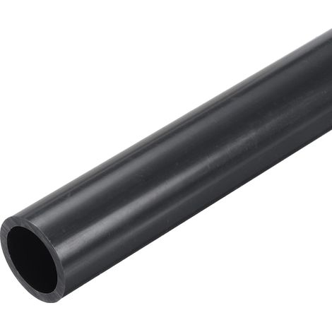 2Pcs Tube PVC Rigide Rond 20.6mm ID 26mm OD 30 cm de Long pour Tuyau d'Eau, Aquarium, Réservoir à Poissons, Serre de Jardin, Gris Foncé (1/5)