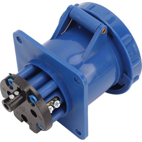 Prise industrielle 63A 220V-380V, connecteur électrique IP67 étanche en laiton et PP, pour usage professionnel (1/5)