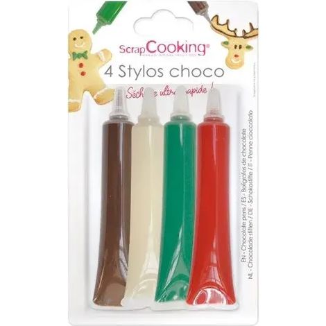 Stylos Chocolat Noël Scrapcooking Décoration Gourmande Et Festive - Scrapcooking