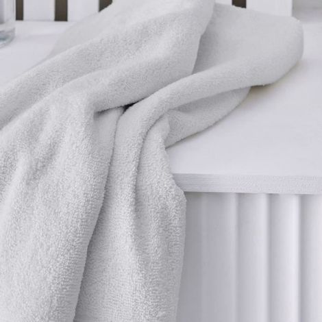 Drap de bain uni ESSENTIAL - - Blanc 70x130 cm (1/4)