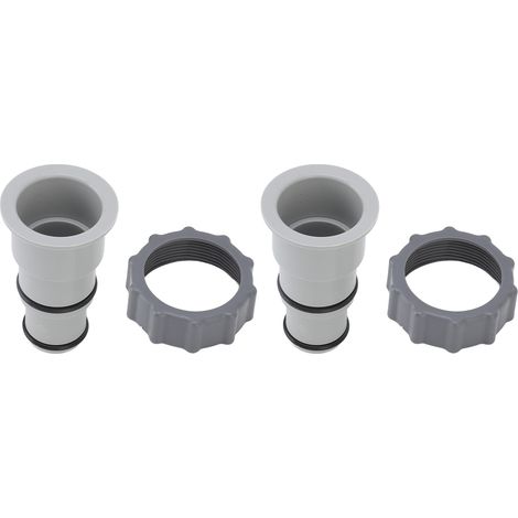 Set mit 2 Kunststoff-Ersatzschlauchadaptern für Pumpen mit Gewindeanschluss, 1,5"- und 1,25"-Schläuche (1/5)