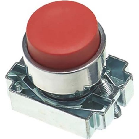 Tête de bouton-poussoir RS PRO Rouge, Momentané, Ø découpe 22mm ( Prix pour 1 )