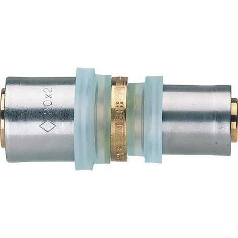 Raccord a sertir EVENES pour multicouche, reduction couplage 20x2 - 16x2mm, contour TH (1/2)