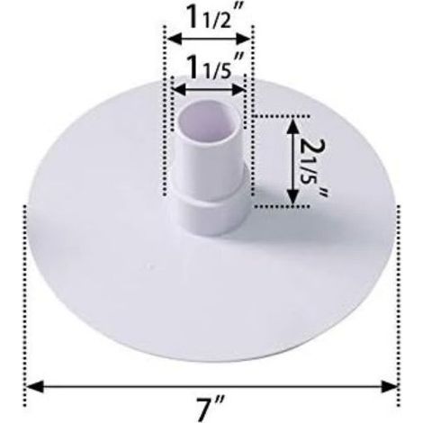 Plaque d’aspiration compatible HydroTools 8929 – Lot de 5 – Adaptateur pour skimmer – Base pour aspiration automatique (1/5)
