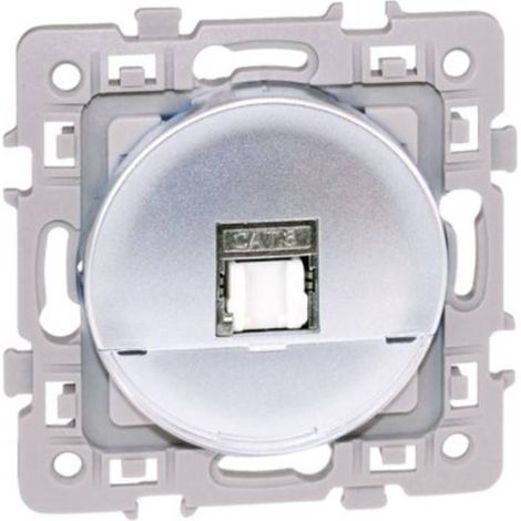 Prise RJ45 UTP Cat.5E (grade 1) - SQUARE Silver - Eur'Ohm