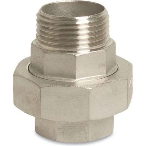 Raccord Fileté Inox 3/8" Mâle x Femelle - Type Conique