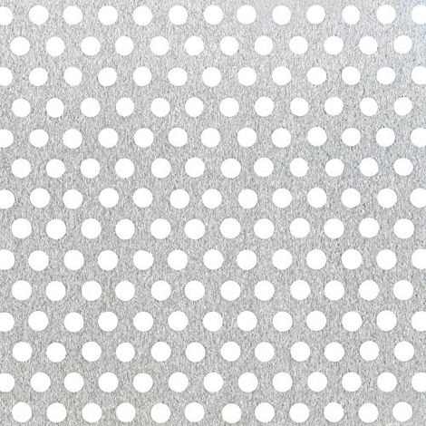 Alberts 464240 Lamiera forata, foratura rotonda, alluminio, naturale, 250 x 500 x 0,8 mm (1/3)