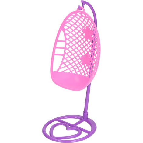 Fauteuil à bascule pour maison de poupée à l'échelle 1:12, meuble miniature, accessoire de chaise suspendue pour maison de poupée. (1/5)