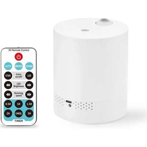 Projecteur d'étoiles rotatif avec minuterie et télécommande, projecteur de galaxie USB, veilleuse réglable pour salon et chambre (1/5)