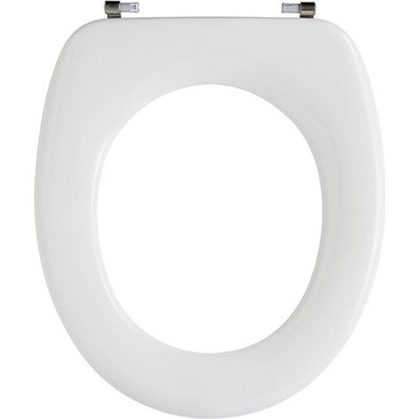 Pressalit 2000 abattant de WC avec charnière universelle verticale inox UN3 blanc (1/2)