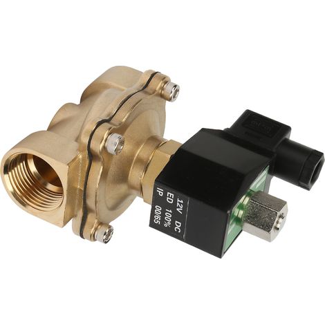 Flüssigkeitsregler G1" Elektrisches Magnetventil DN25 NC Elektromagnetisches Messingventil (DC 12V) (1/5)
