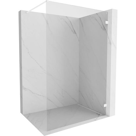 Mexen Lunar panel de ducha Walk-in derecho 60 x 200 cm, transparente 8 mm, blanco - 830-060-000-20-00-P (1/5)