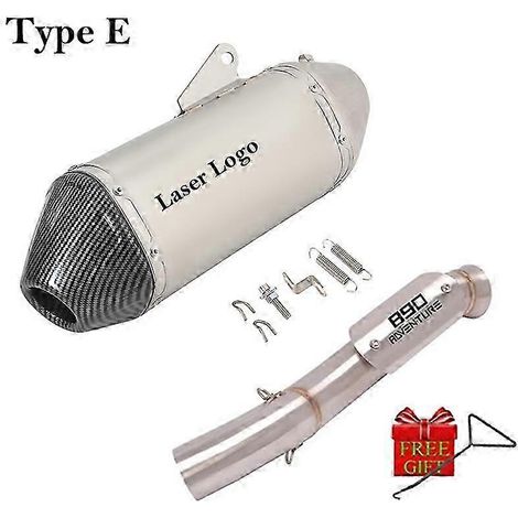 Silenciador De Escape Para Motocicleta, Tubo De Enlace Medio, Espace, Para Ktm 890 Adv Duke 890 Adventure R Rally 2019 - 2022 2023( Type E) (1/5)