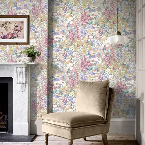 Papier peint intissé Laura Ashley Everingham meadow multi 1005 x 52cm
