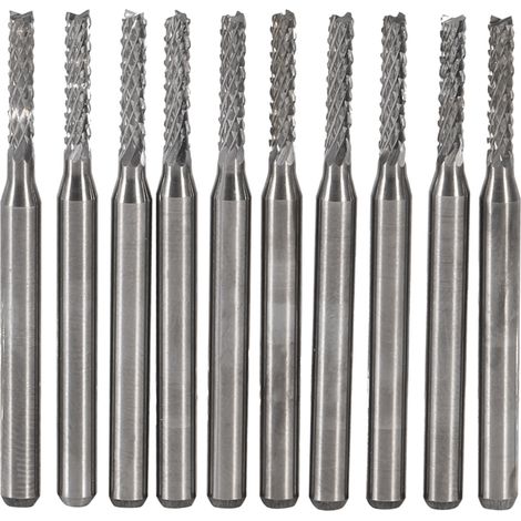 10 fraises à graver en carbure cémenté de 2 mm pour la gravure SMT/CNC/PCB (1/5)