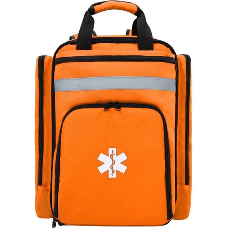 Sac à dos de premiers secours grand modèle, tactique, réfléchissant, orange