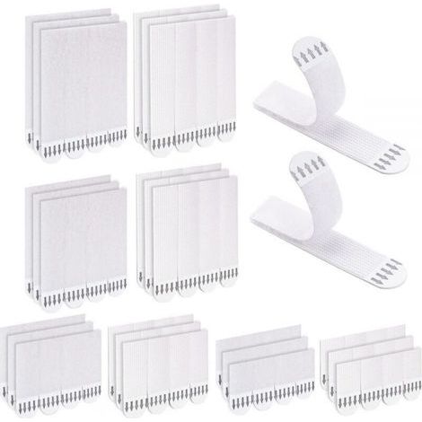 48 Pairs Picture Hanging Strips, No Drilling Required, S/M/L/XL Removable Water Resistant Hanging Strips for Hanging Frames and Christmas Decorations (1/4)