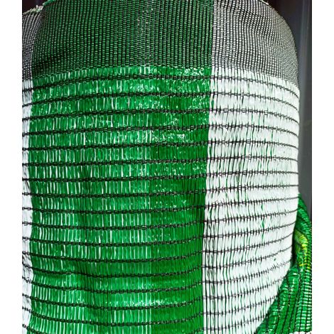 BONERVA MAL0198 Malla Sombra Plana Verde/Blanco 2x100 m - ref: MAL0198