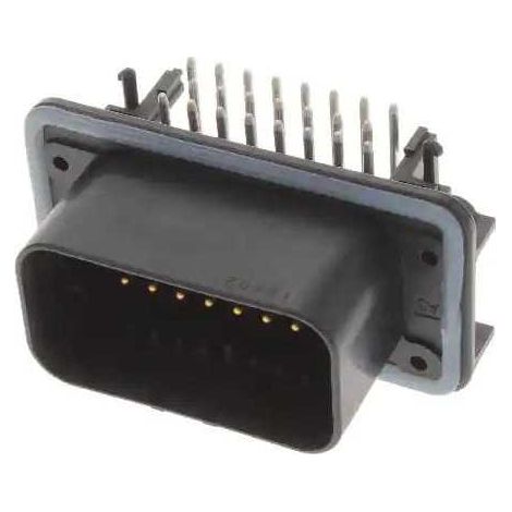 Connecteur AmpSeal femelle 23 Voies PCB 90° noir avec des épingles en or