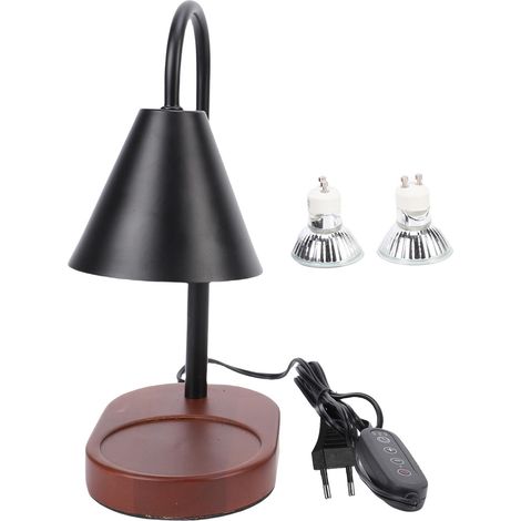 Lampe chauffe-bougie avec minuterie 35W 3000K – Lumière chaude gradable électrique fonte bougie cire pot EU 220V, décoration (1/5)