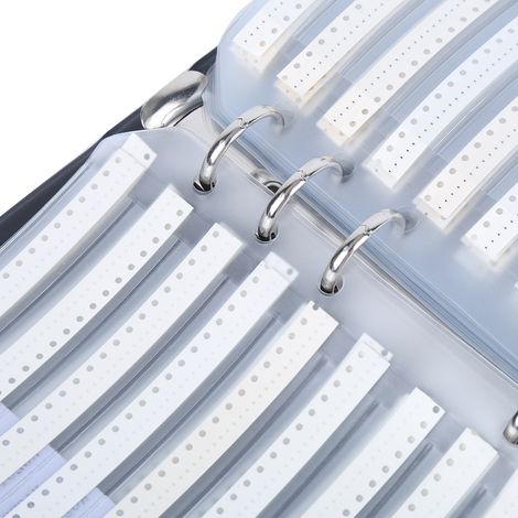 Kit de 170 Résistances Électroniques, Livret Échantillons Plastique Noir pour Composants (1/5)
