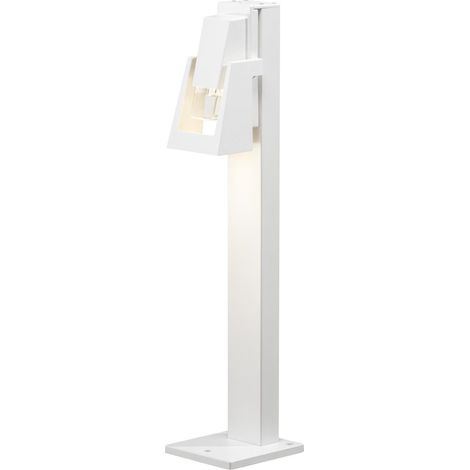 Konstsmide Potenza Borne extérieure moderne, courte, blanche, simple GU10, IP54 (1/3)
