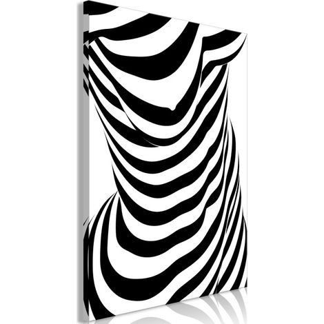 Tableau Imprimé "Zebra Woman" 40 x 60 cm (1/2)