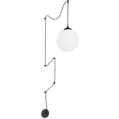 Ideal Lux Boa - 1 Light Globe Deckenanhänger Schwarz, E27 (1/2)